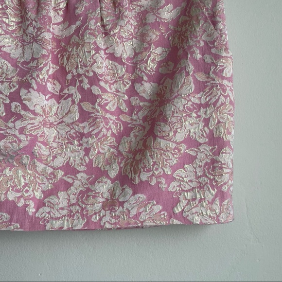 Forever 21 / Pink Metallic Mini-Skirt - Picture 3 of 7